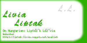 livia liptak business card